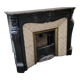 Louis XV style fireplace in black marble