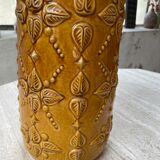 Vase jaune ocre Scheurich Germany