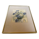 Cadre bouquet de fleurs aquarelle