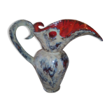 Zoomorphic vallauris ceramic pitcher