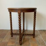 Turned wood table