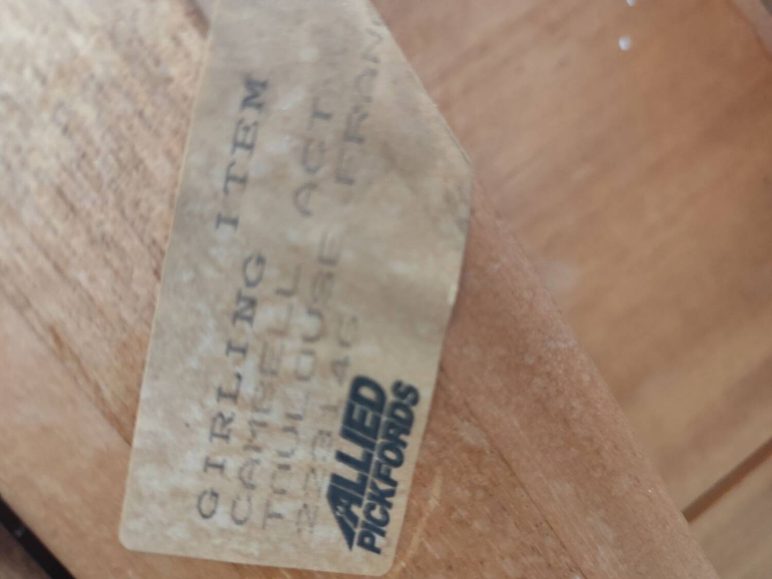 Vintage round dining table