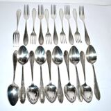 Set of 20 cutlery DEETJEN 100 modernist 1960 - 10 forks and 10 spoons 18.5cm