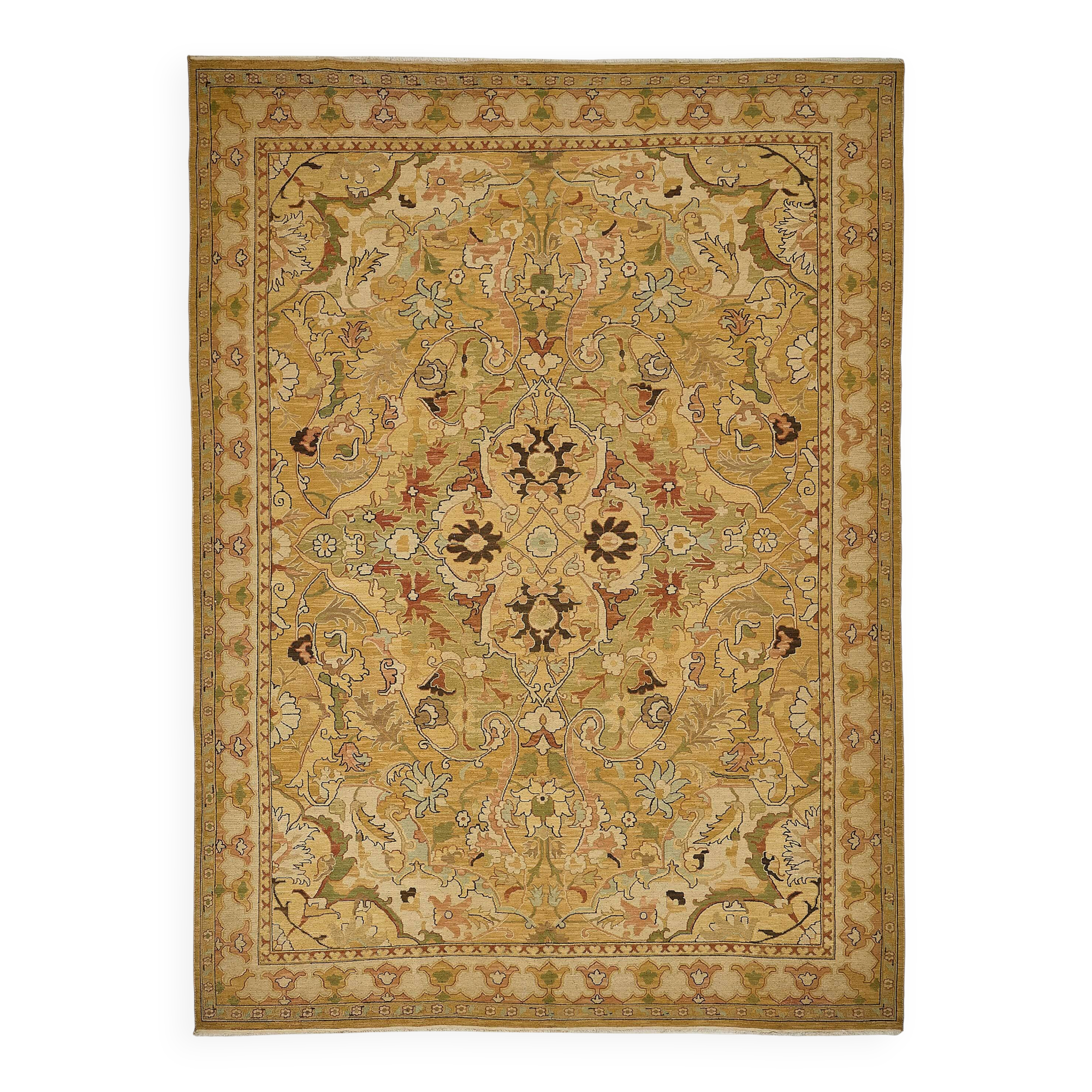 Turkish Handknotted Wool Oushak Rug 260 cm x 348 cm