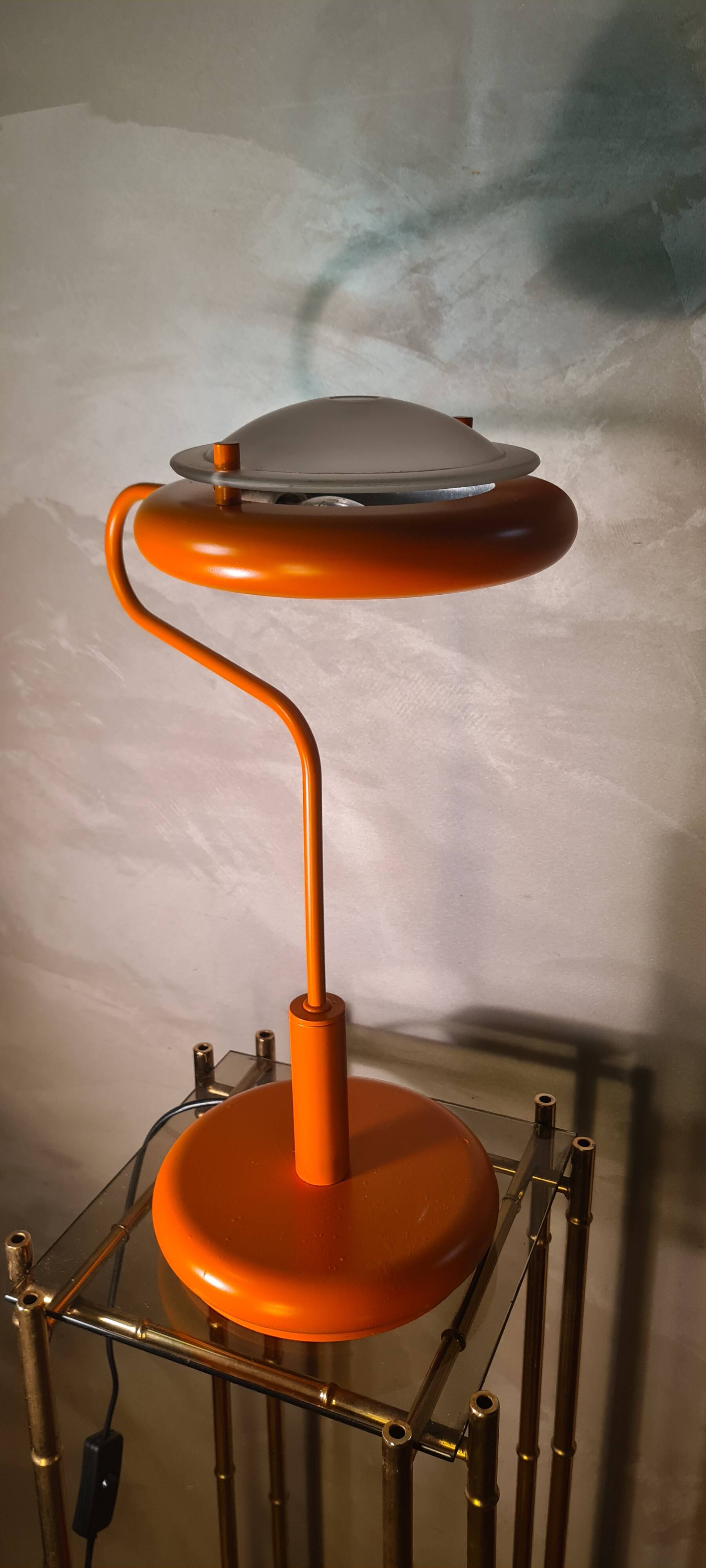 Lampe space age orange