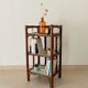 Vintage stand shelf in bamboo and rattan