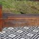 Oak solid wood storage bench