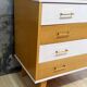 Commode en chêne & rose poudré