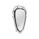Brutalist antique mirror, sixties era.