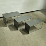 Ensemble de 3 tables gigognes post-modernes, Pays-Bas 1970s