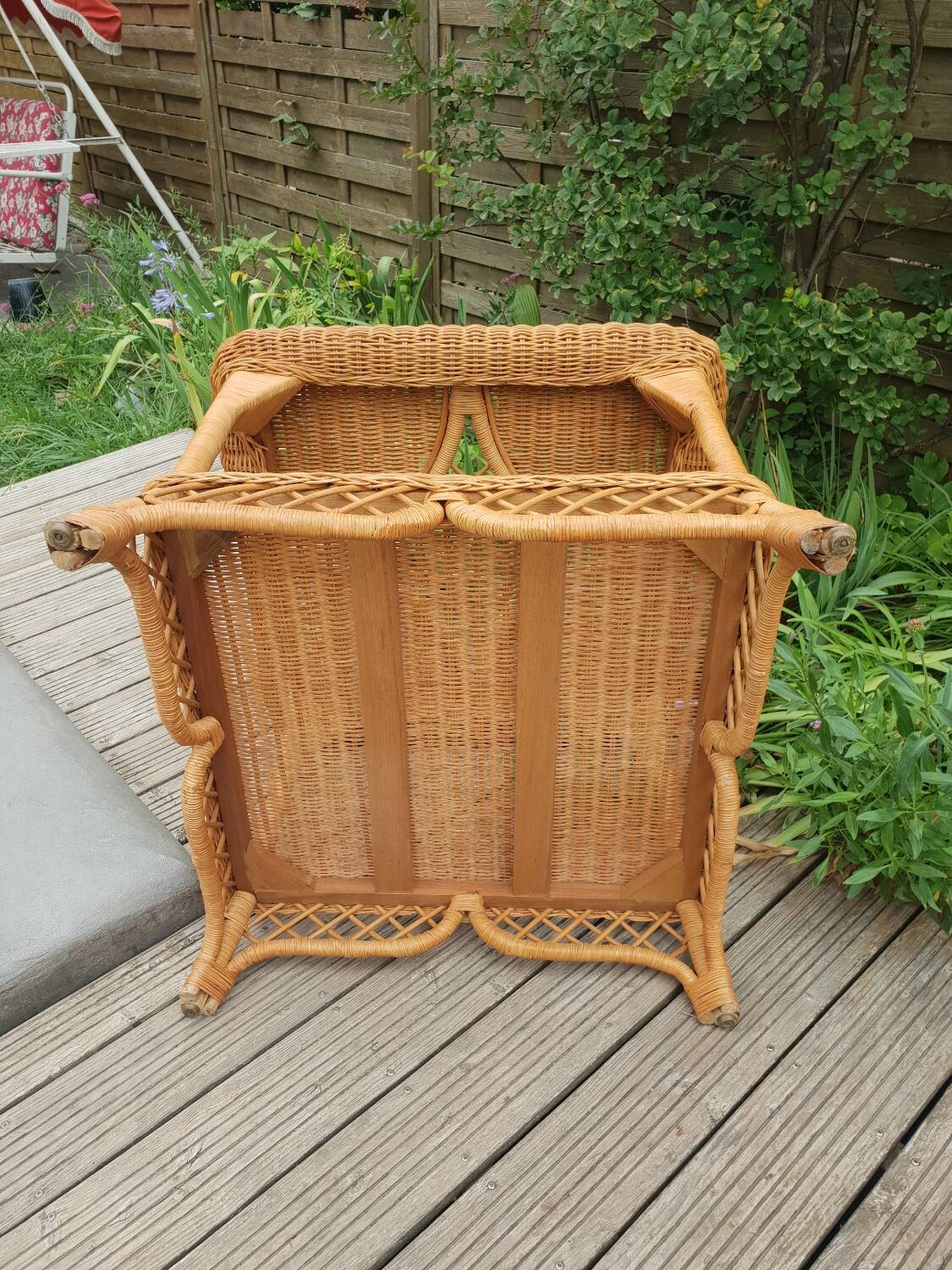 Rattan coffee table 1980
