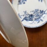 Flat plates Sarreguemines Iron Earth model Blue favorite