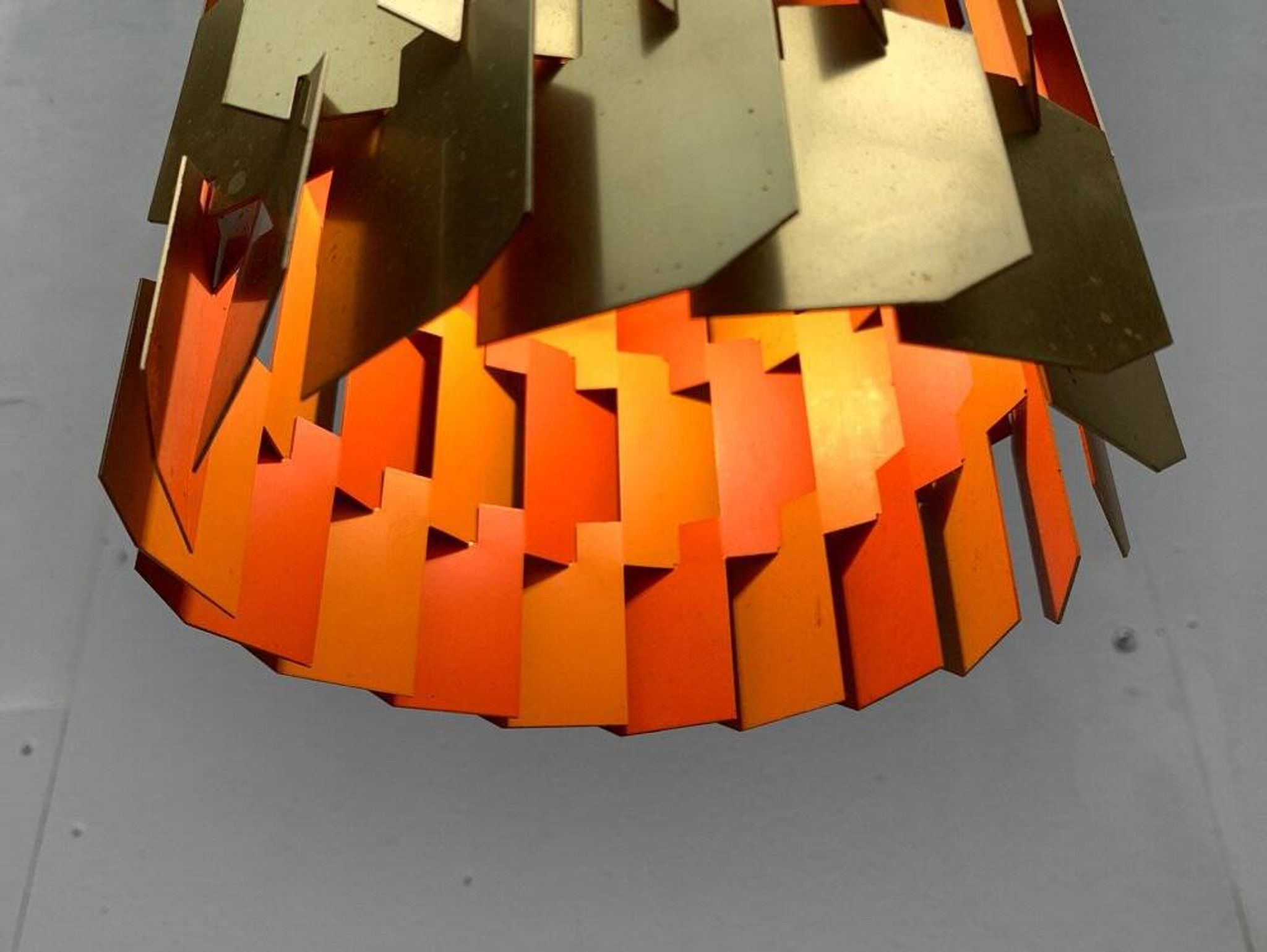 Danish Mid-Century Pop Facette Suspension by Louis Weisdorf for Lyfa, 1960s