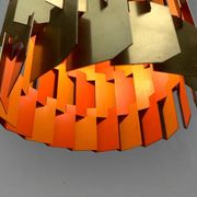 Danish Mid-Century Pop Facette Suspension by Louis Weisdorf for Lyfa, 1960s