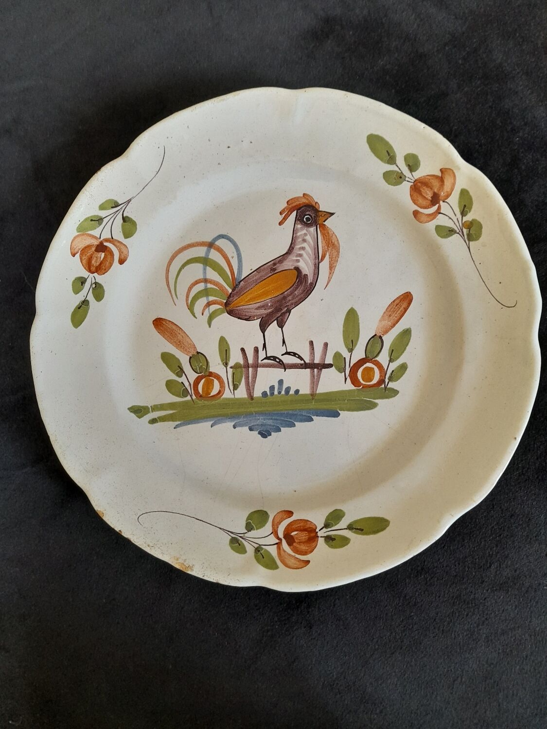 Eastern earthenware plate.