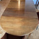 Louis XVI round table in solid wood – extendable to 210 cm – 2 extensions