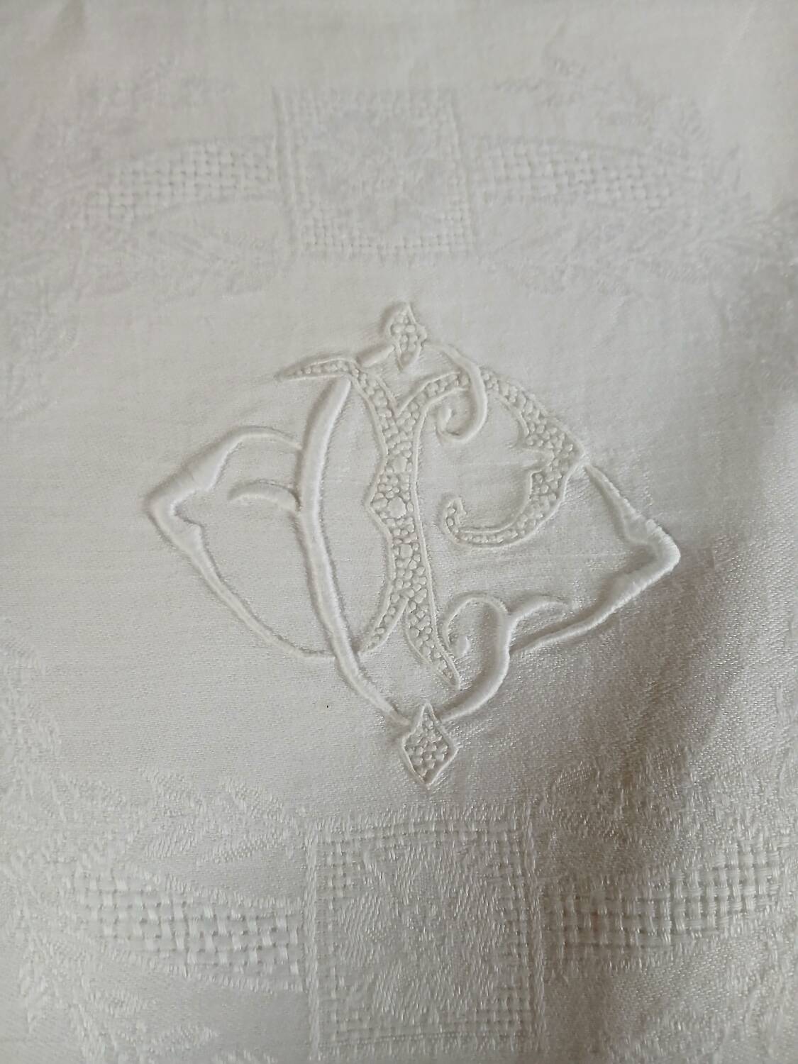 11 antique linen napkins
