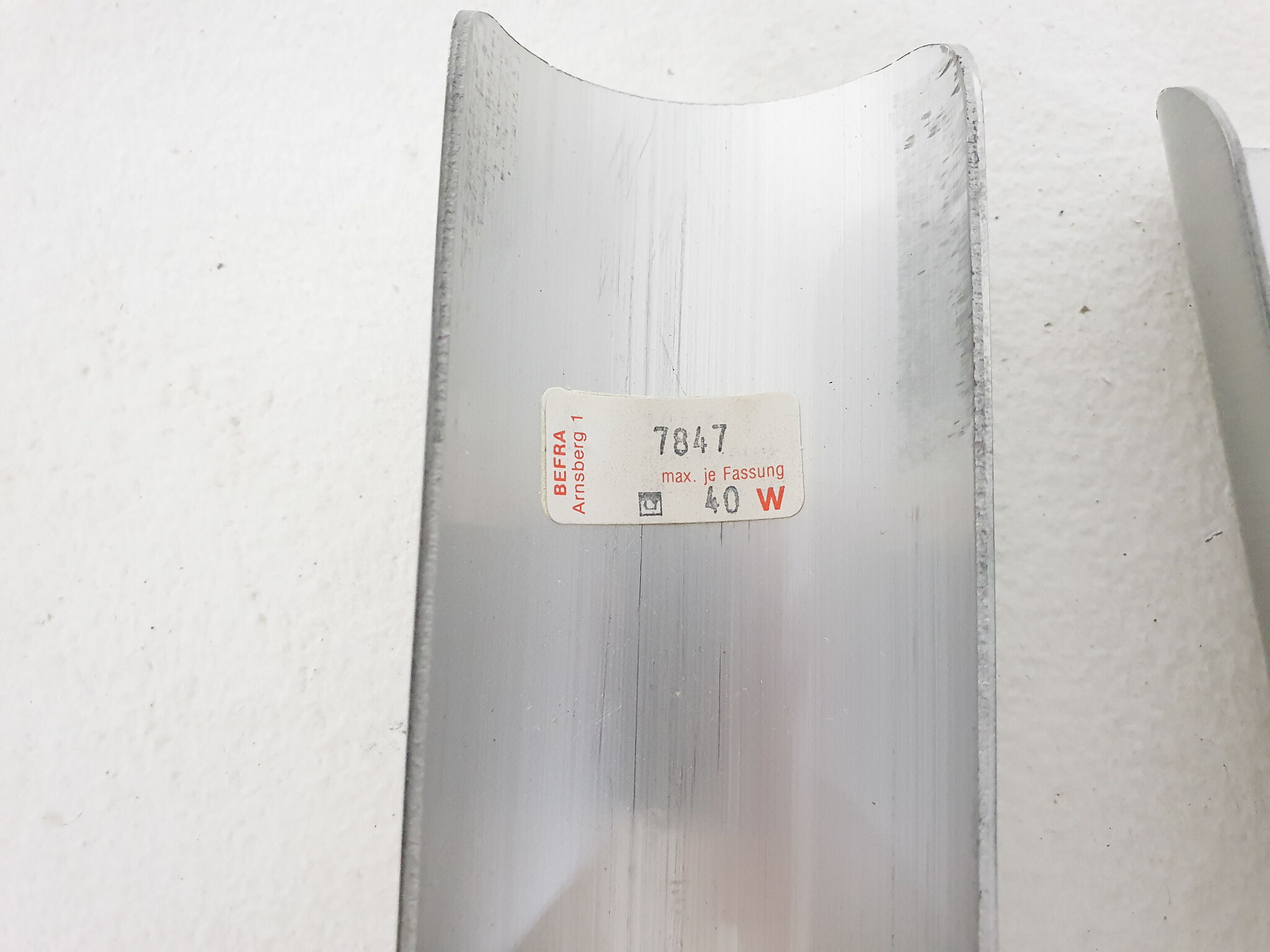 2 Befra wall lights, Germany 1960's