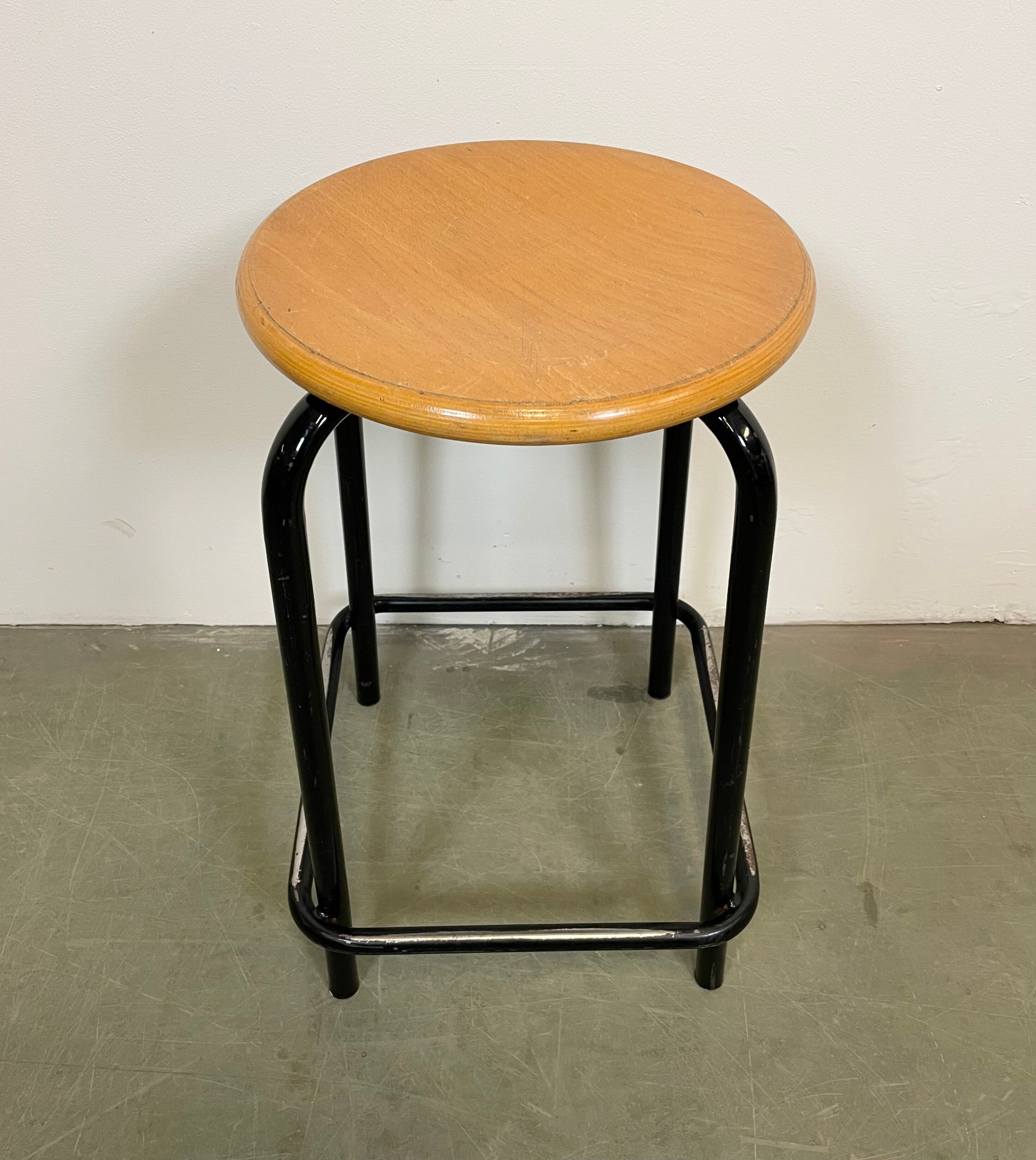 Vintage industrial italian stool, 1970s
