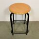Vintage industrial italian stool, 1970s
