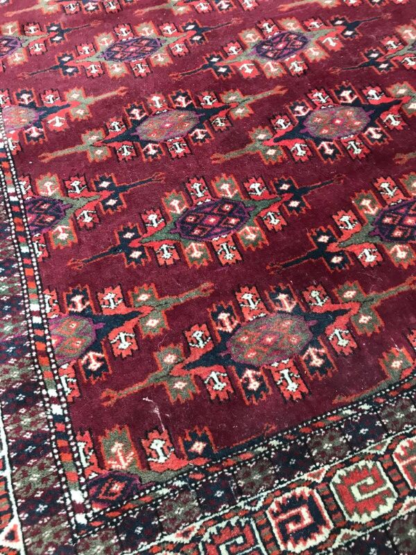 Carpet former Turkmen Afghan done hand 137 X 198 CM