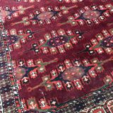 Tapis ancien Turkmen Afghan fait main 137X198 CM