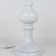 White Bishop chess lamp by Ivan Jakes, made of white glass, Czechoslovakia, 1970s.