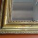 Miroir Louis Philippe en bois doré H 64 cm