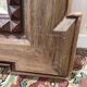 Miroir de bistrot - brasserie en chêne massif à pointes de diamant