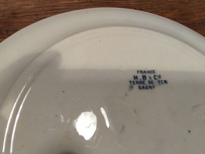 Plates Porcelain Plates Iron Earth Vintage Antique Tableware dp1021f54 lot of 3