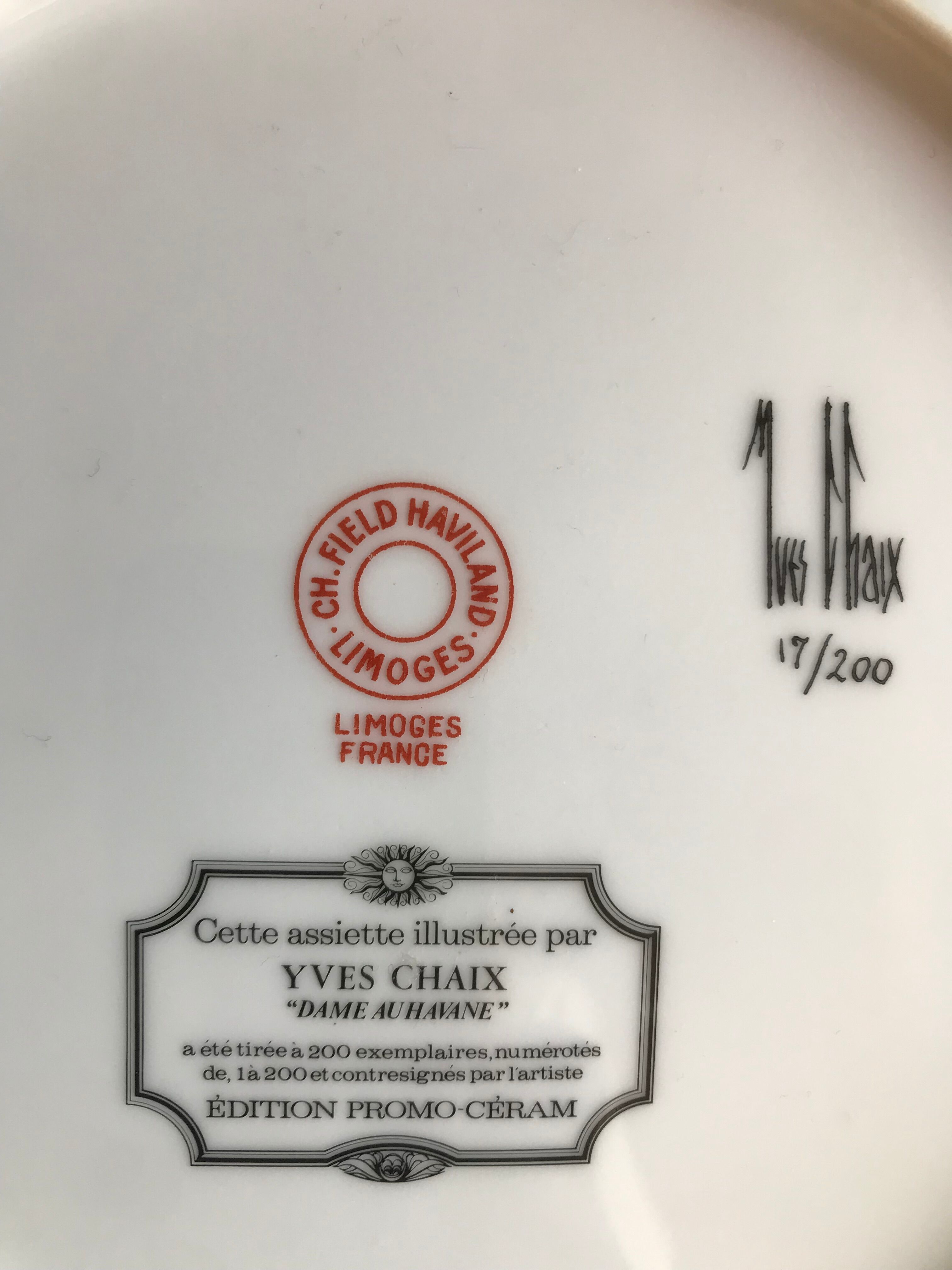 Plate illustrated by Yves Chaix