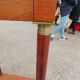 Console ancienne empire avec plateau marbre