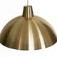 Golden aluminum pendant light by Lyfa. Denmark 1970s
