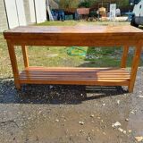 Wooden Drapery Table, 3 Drawers.