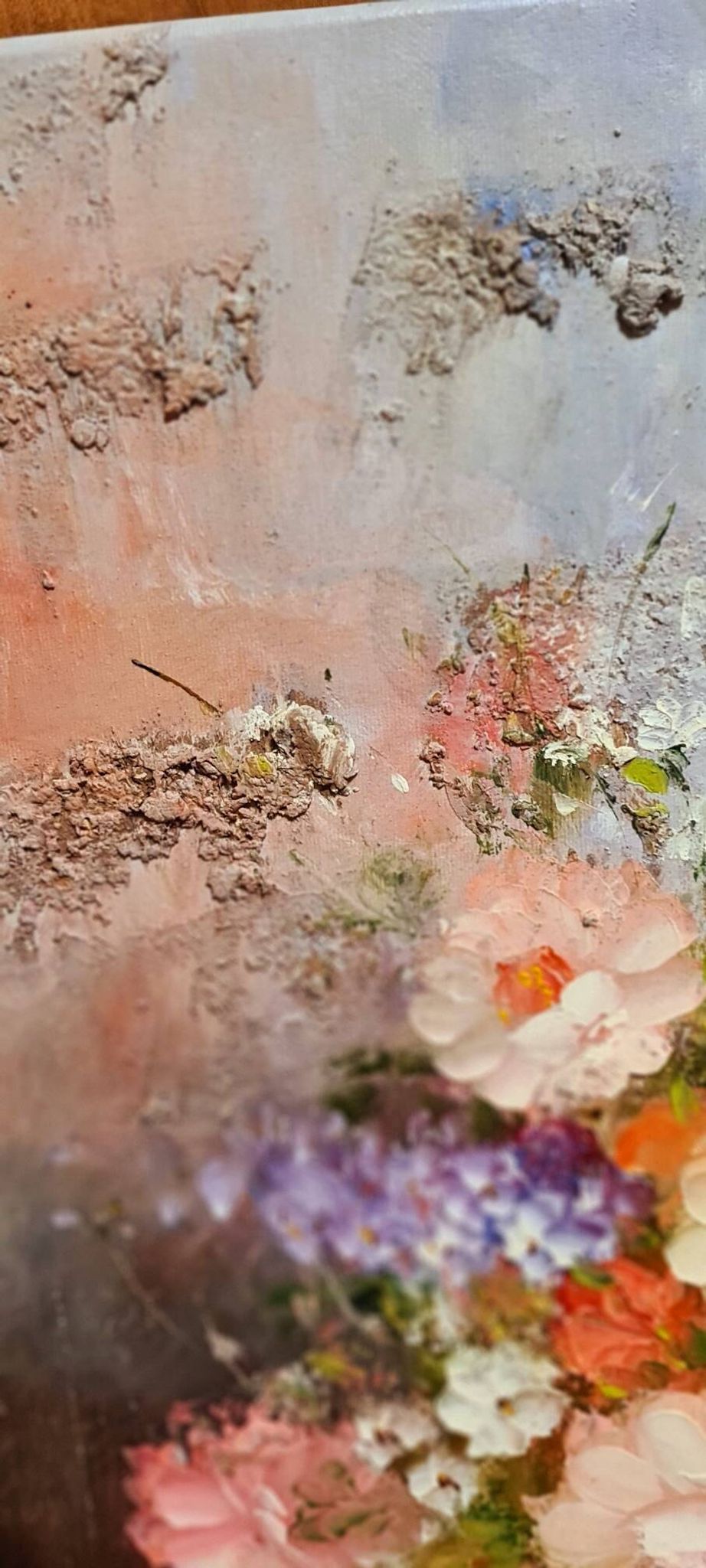 An oil painting on canvas by Edmon Sanders