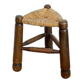 Tabouret tripode brutaliste