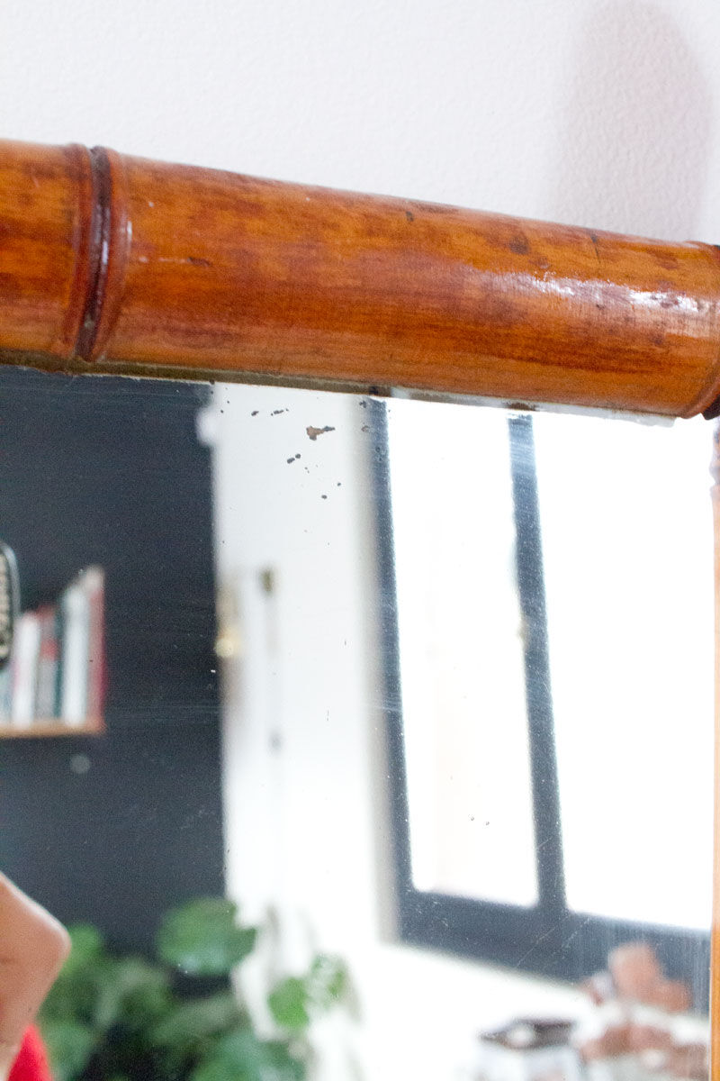 Bamboo mirror 71x52 cm