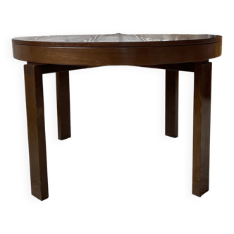 Table ronde scandinave extensible en orme