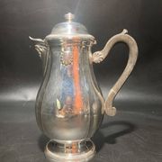 Silver metal teapot