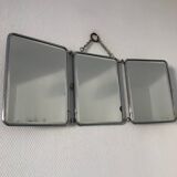 Mirror triptych barber strawberry 25 x 60 vintage 1930