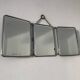 Mirror triptych barber strawberry 25 x 60 vintage 1930