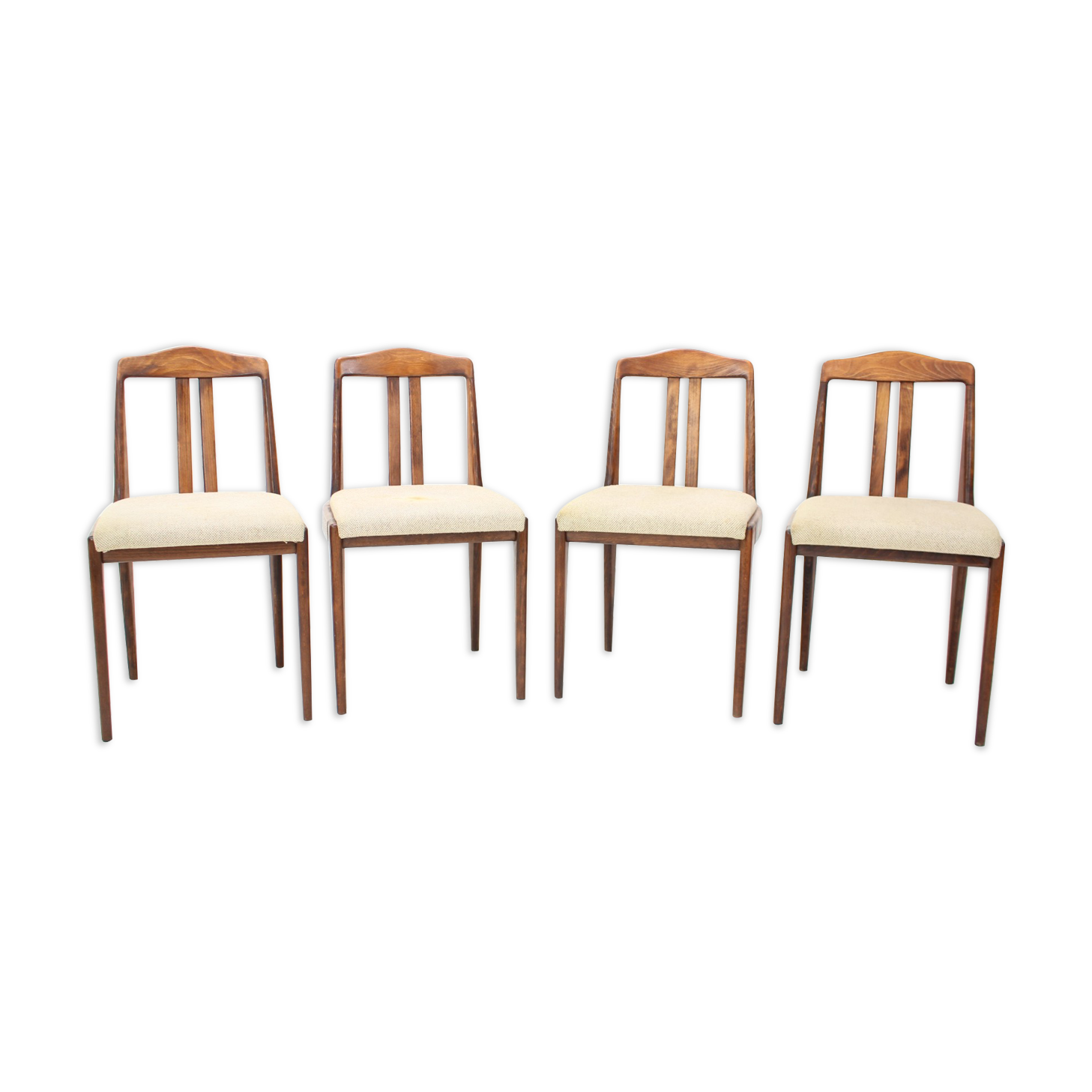 Set of Four Dining Chairs by Drevotvar, Czechoslovakia, 1970