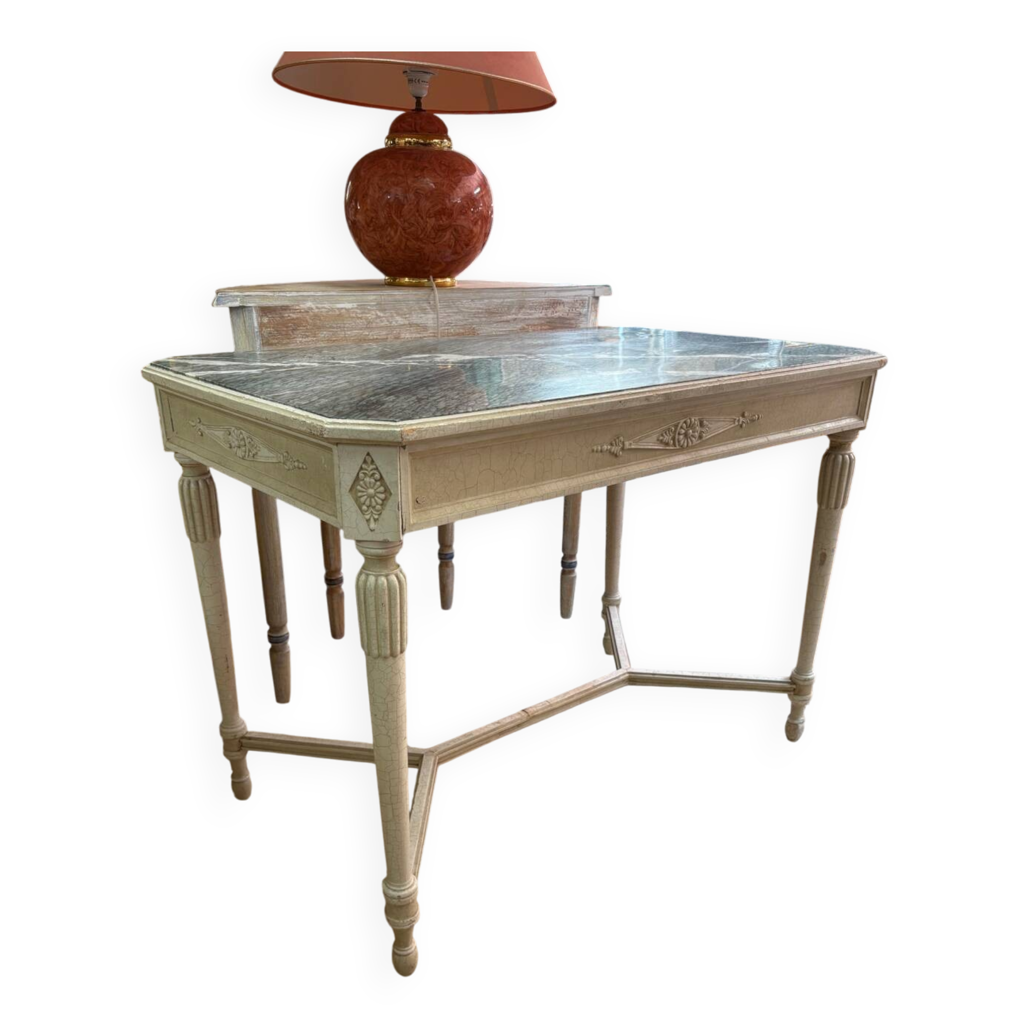 Table style Louis XVI en marbre vert