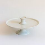 Servant, Cup on foot, White ceramic display stand, Paris, 19th century.