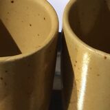 5 digoin cups speckled blond