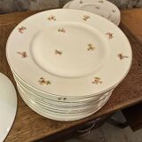 Set of Cérabel porcelain soup and dinner plates from Baudour