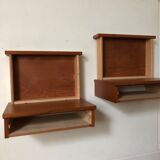 Pair of wall bedside tables