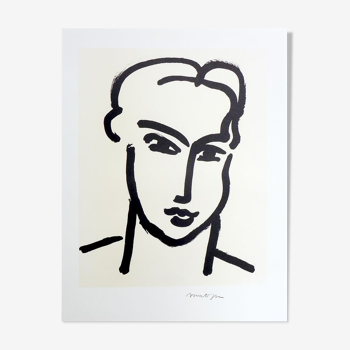 Matisse after Grande tête de Katia, 1994. Lithograph on strong paper