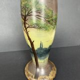 Vase en verre émaillé