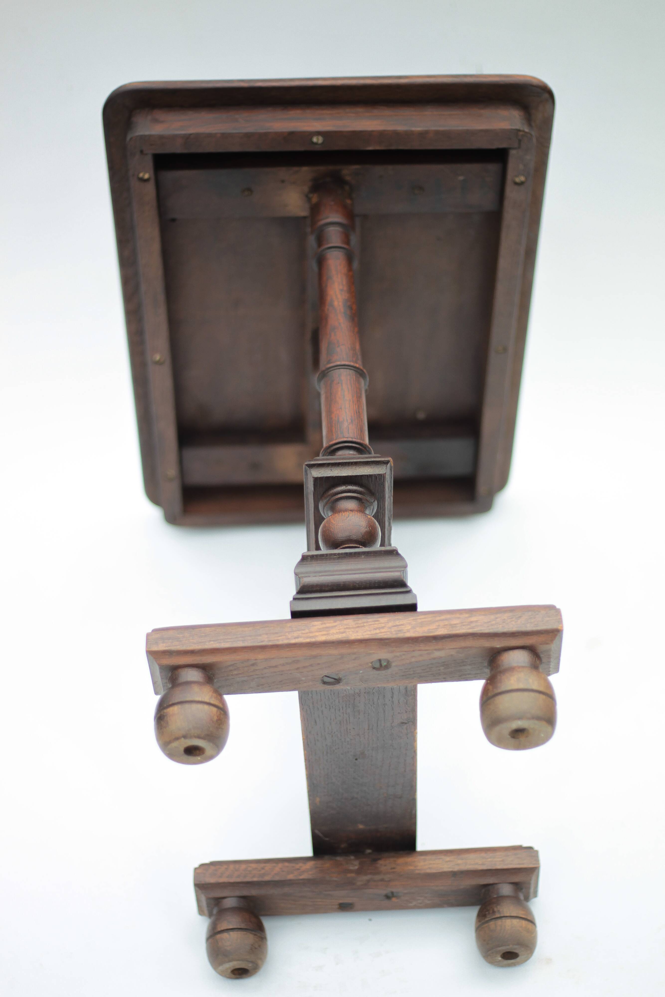 Renaissance-style wooden table or console, antique furniture, side table.